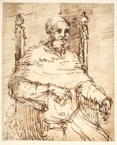 Portrét papeže Julia II., po Rafaelovi od Pier Francesco Mola