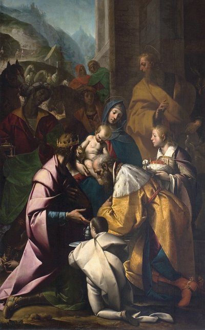 Klanění tří králů od Pier Francesco Morazzone