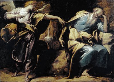 Eliášův sen, detail. (olej na plátně od Pier Francesco Morazzone