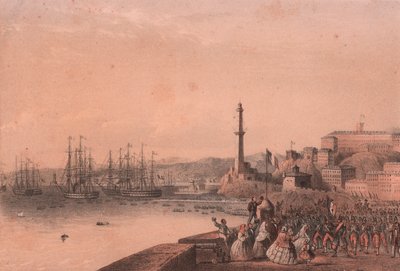 Vylodění francouzských jednotek v Janově v Ligurii od Blaise Nicolas Le Sueur