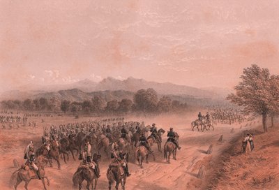 Setkání francouzských a rakouských císařů ve Villafranca di Verona od Blaise Nicolas Le Sueur