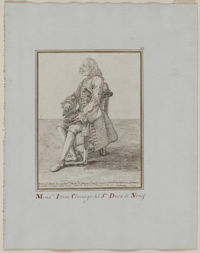 Monsieur Ition chirurg sre. vévoda z Nivers od Pier Leone Ghezzi