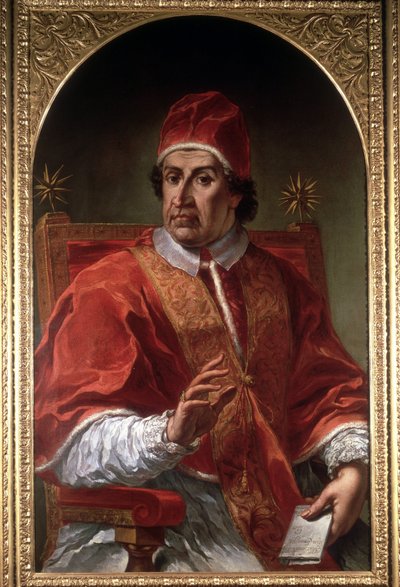 Portrét Clémenta XI. (1649 - 1721) od Piera Leone Ghezziho. Římské muzeum. Řím od Pier Leone Ghezzi