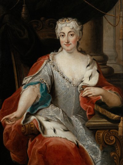 Portrét Marie Klementiny Sobieské (?) od Pier Leone Ghezzi