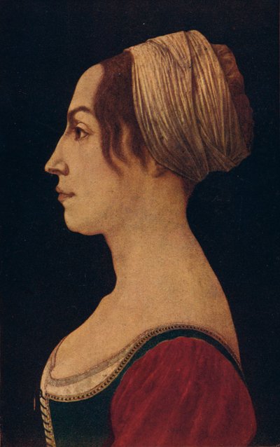 Žena v zeleném a karmínovém, 15. století 1906 od Piero del Pollaiolo