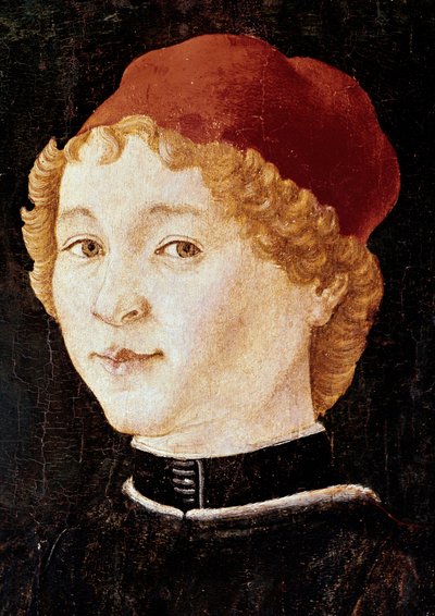 Portrét mladého muže s červeným kloboukem Pravděpodobně Piero della Francesca od Piero della Francesca