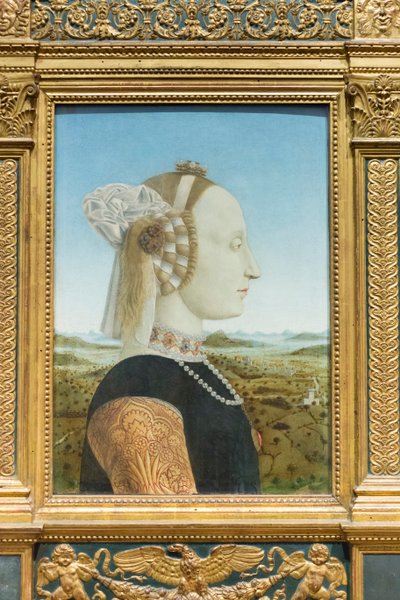 Portréty vévodkyně z Urbina, Battista Sforza od Piero della Francesca