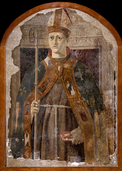 San Ludovico di Tolosa (Louis z Anjou nebo Saint Louis z Toulouse od Piero della Francesca