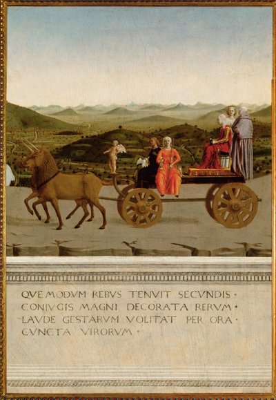 Triumf vévodkyně z Urbina, Battista Sforza (tempera na dřevě) od Piero della Francesca