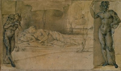Ariadne Deserted (tužka) od Piero di Cosimo