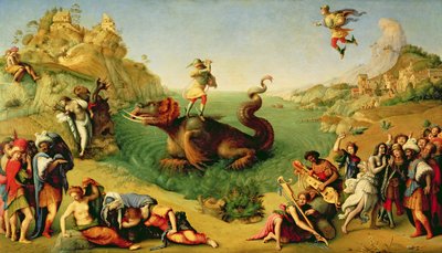 Perseus zachraňující Andromedu, kolem 1510-13 (olejové plátno) od Piero di Cosimo