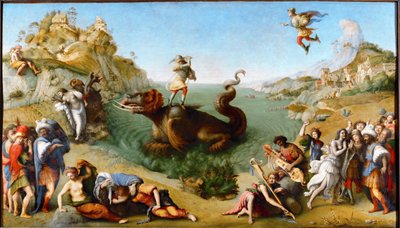 Perseus zachraňuje Andromedu od Piero di Cosimo