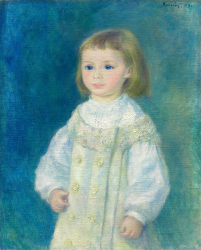 Lucie Berard (Dítě v bílém) od Pierre-Auguste Renoir