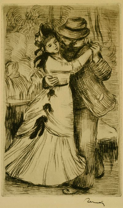 Tanec na venkově od Pierre-Auguste Renoir
