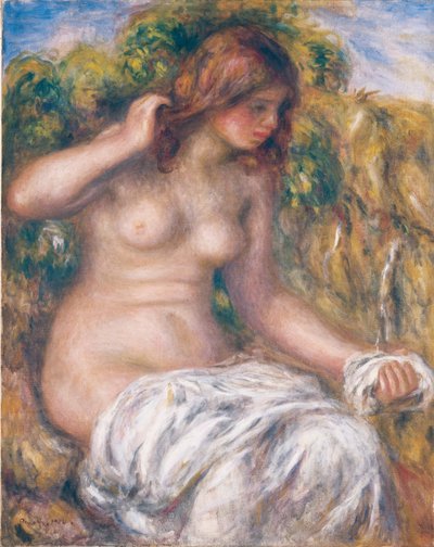 Žena u pramene od Pierre-Auguste Renoir