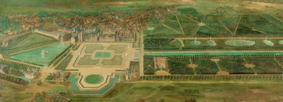 Ansicht des Schlosses Fontainebleau von Pierre-Denis Martin