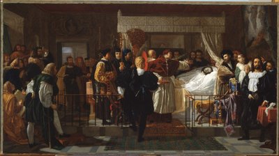 Pocty vzdané Rafaelovi na smrtelné posteli od Pierre Nolasque Bergeret
