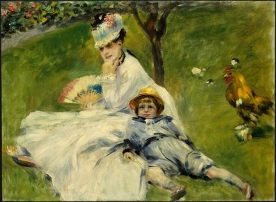 Madame Monet a její syn od Pierre Auguste Renoir