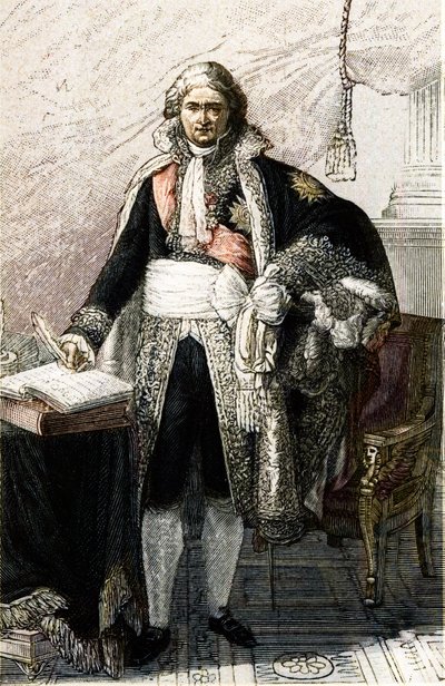 Portrét Jean Etienne Marie Portalis. Francouzský právník a politik (1746 -1807) podle obrazu Pierra Gautherota. od Pierre (after) Gautherot