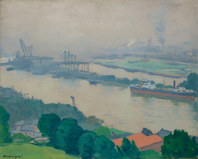 Seina v Croisset poblíž Rouen, 1927. od Albert Marquet