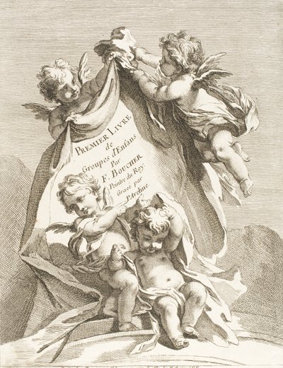 Frontispis, 1727-60. od Pierre Alexandre Aveline