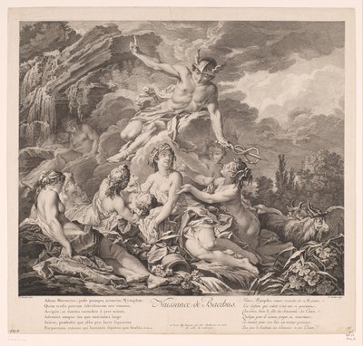 Narození Baccha Naissance de Bacchus (název na objektu) od Pierre Alexandre Aveline