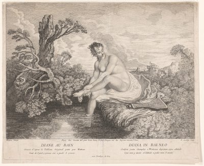 Het špatná van Diana Diane au bain / Diana v balneu (titul na objektu) od Pierre Alexandre Aveline