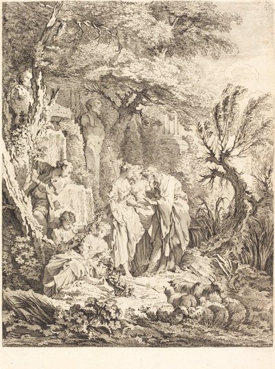 Dobré dobrodružství, 1738. od Pierre Alexandre Aveline