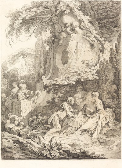 Fontána lásky, 1738. od Pierre Alexandre Aveline