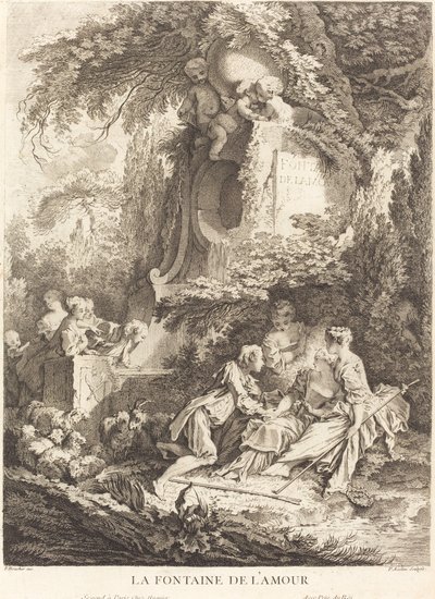 Fontána lásky, 1738. od Pierre Alexandre Aveline