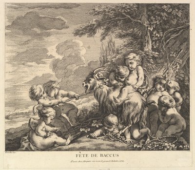 Bakchův svátek, ca. 1738. od Pierre Alexandre Aveline