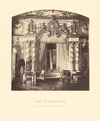 Carsko-seleský palác, ložnice císaře Alexandra I. od Pierre Ambrose Richebourg