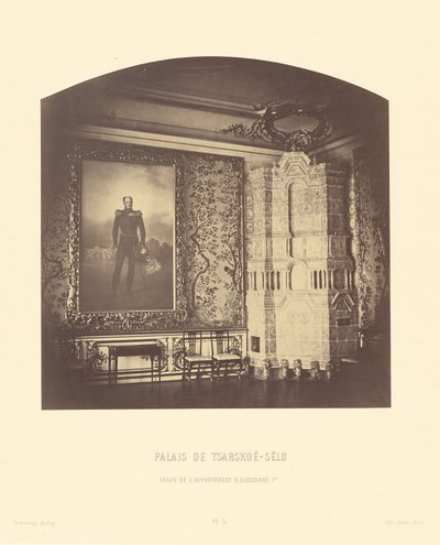 Carskoje-Selo, Salon apartmánu Alexandra I. od Pierre Ambrose Richebourg