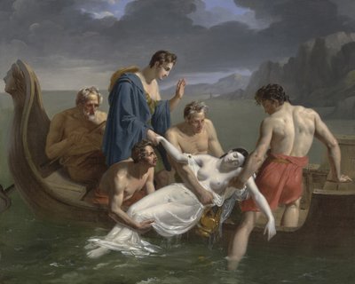 Smrt Sapfó, 1819 od Pierre Antoine Augustin Vafflard