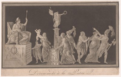 Alegorie oddanosti Francii Dévouement à la Patrie (název na objektu) od Pierre Antoine Demachy