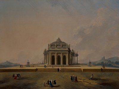 Fantastické architektonické studie s postavami od Pierre Antoine Demachy