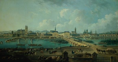 Panoramatický pohled na Tours, 1787 od Pierre Antoine Demachy