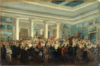 Veřejný prodej obrazů, c. 1785. od Pierre Antoine Demachy