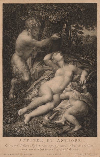 Jupiter a Antiope od Pierre Audouin