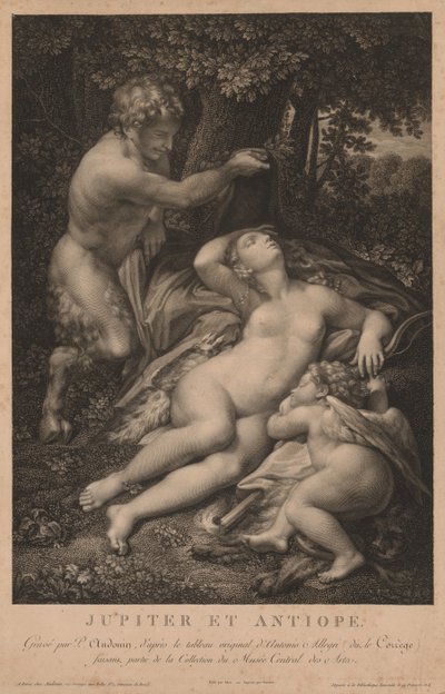 Jupiter a Antiope. od Pierre Audouin