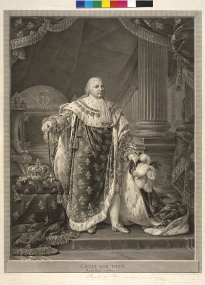 Francouzský král Ludvík XVIII od Pierre Audouin