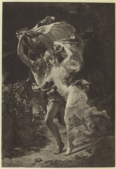 The Storm od Pierra Auguste Cota (hlubotisk) od Pierre Auguste Cot