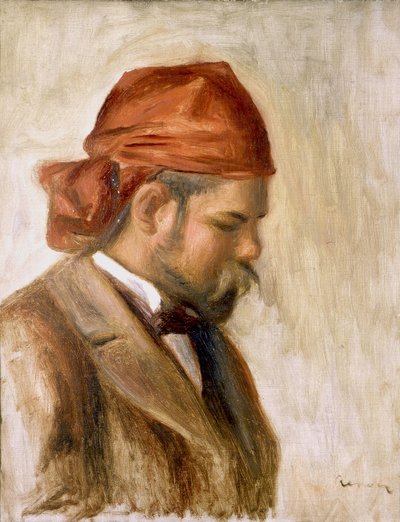 Ambroise Vollard v červeném šátku od Pierre Auguste Renoir