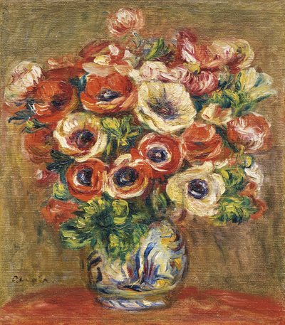 Sasanky ve váze, c. 1915 od Pierre Auguste Renoir