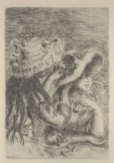 Uspořádání klobouku od Pierre Auguste Renoir