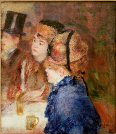 V kavárně. Pijáci od Pierre Auguste Renoir