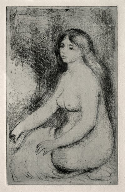 sedící koupající od Pierre Auguste Renoir