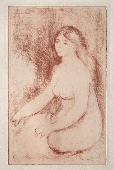 Sedící koupající, c. 1905. od Pierre Auguste Renoir