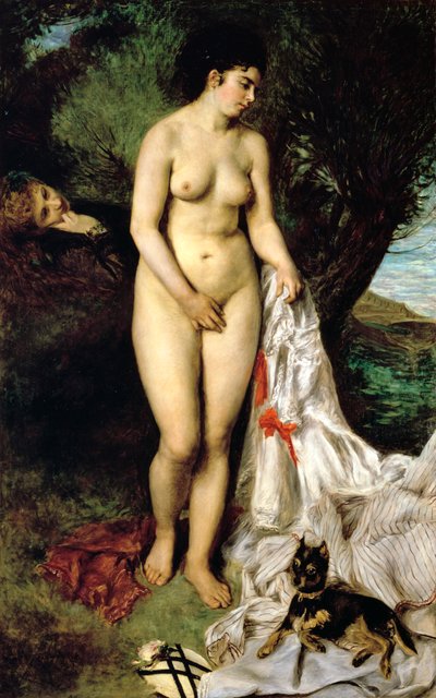 Bather The Bather with a griffin, 1870 od Pierre Auguste Renoir