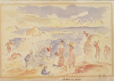 Plážová scéna, 1883. od Pierre-Auguste Renoir